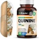 BIO KRAUTER Quinine pour les crampes des jambes Capsules 500 mg - 100 Compte - Cinchona Bark Poudre - Quinine Capsules - Vegan, Pas de remplissage