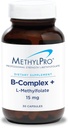 MéthylPro B-Complex + L-Méthylfolate 15 mg - Complexe de vitamine B méthylée pour les femmes et les hommes, Soutien à l'énergie cellulaire avec folate, niacine et biotine, supplément VIT B - 30 capsules véganes