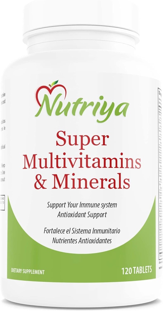 Nutriya Super multivitamines et minéraux - pour les femmes et les hommes - Plus de 70 vitamines, minéraux, antioxydants, acide amino - soutient la production d'énergie cellulaire et le système immunitaire santé