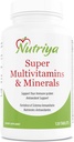 Nutriya Super multivitamines et minéraux - pour les femmes et les hommes - Plus de 70 vitamines, minéraux, antioxydants, acide amino - soutient la production d'énergie cellulaire et le système immunitaire santé