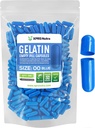 XPRS Nutra Size 00 Capsules vides - 500 Capsules de gélatine vides - Pills Bricolage Capsule Remplissage - Capsules de gel de pilules rechargeables pour compléments Do-It-Youlf (Blue)