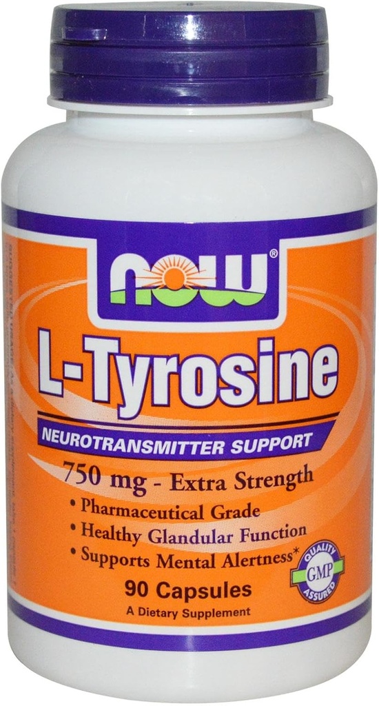 Nourriture - L-Tyrosine 750 mg. - 90 Capsules