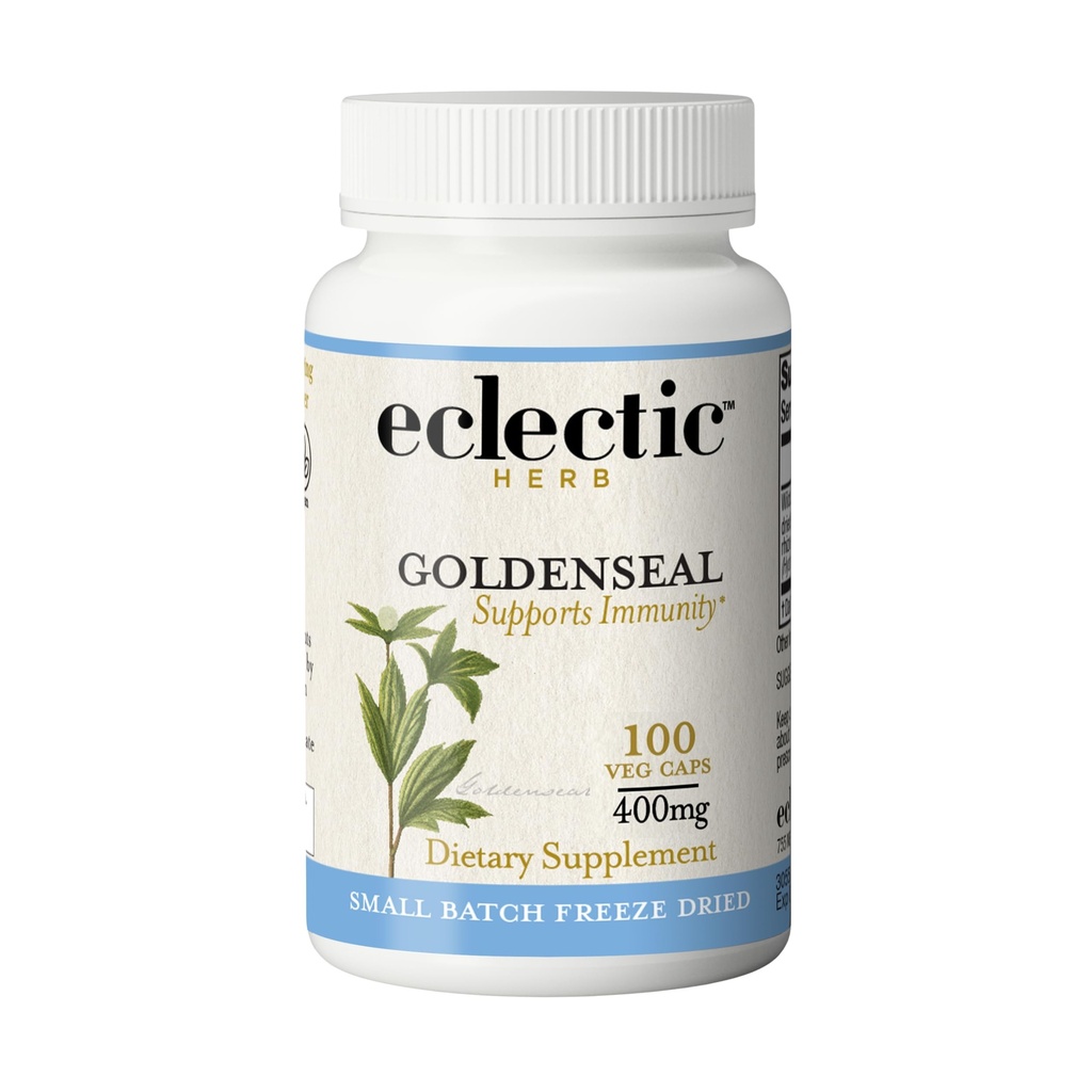 Eclectic Institute Capsules de seaux d'or séchées au gel brut éclectique 100 CT
