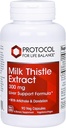 Protocole Extrait de chardon de lait 300 mg - pour le soutien sain du foie* - avec la feuille d'artichaut et la racine de dandelion - Vegan & Kosher - 90 gélules