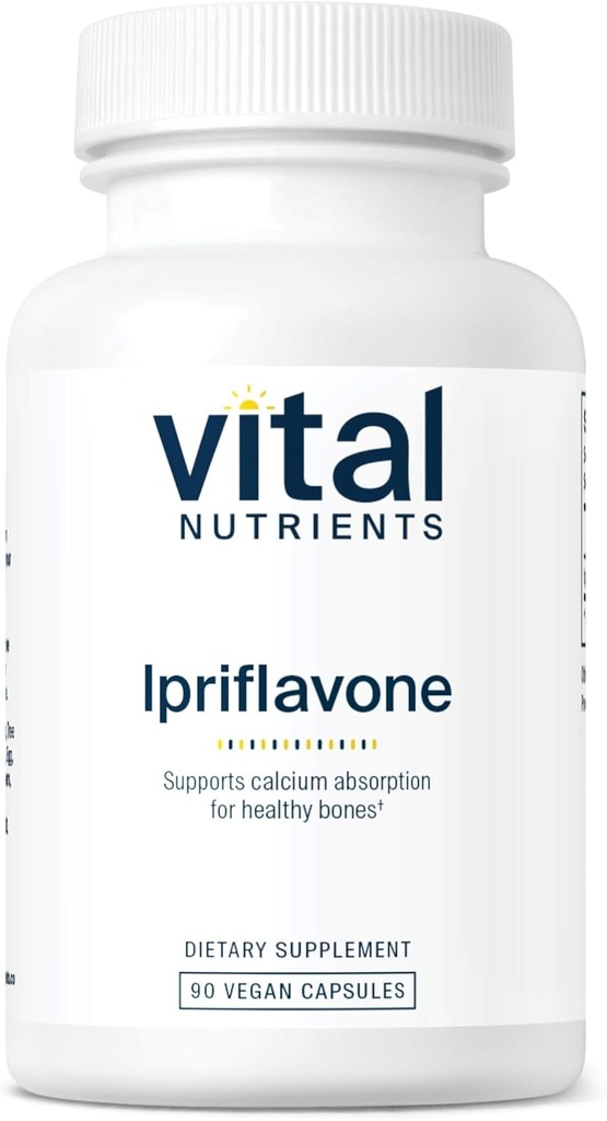 Nutriments vitaux Iprimlavone 600mg-$ Soutien à l'isoflavone pour les os sains et l'absorption de calcium