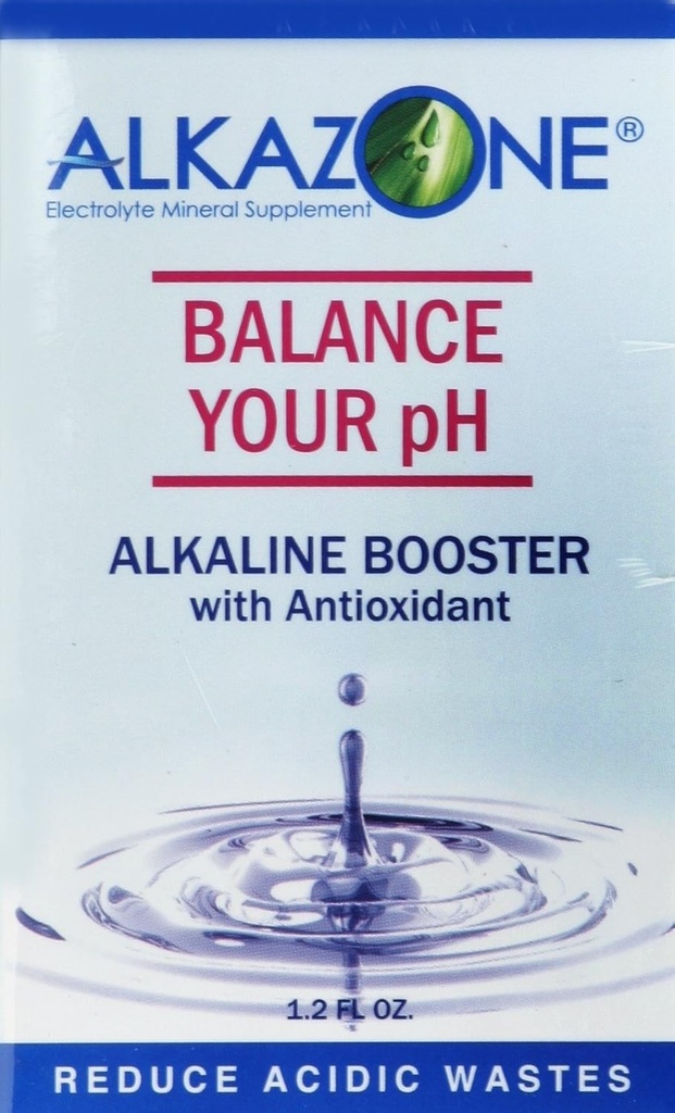 Alkazone - équilibrez votre supplément minéral pour booster le pH avec des antioxydants - 1,25 Fl. Oz