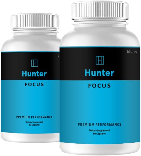 Capsules Hunter Focus - Capsules de santé avancées Hunter Focus (2 boîtes, 120 capsules)