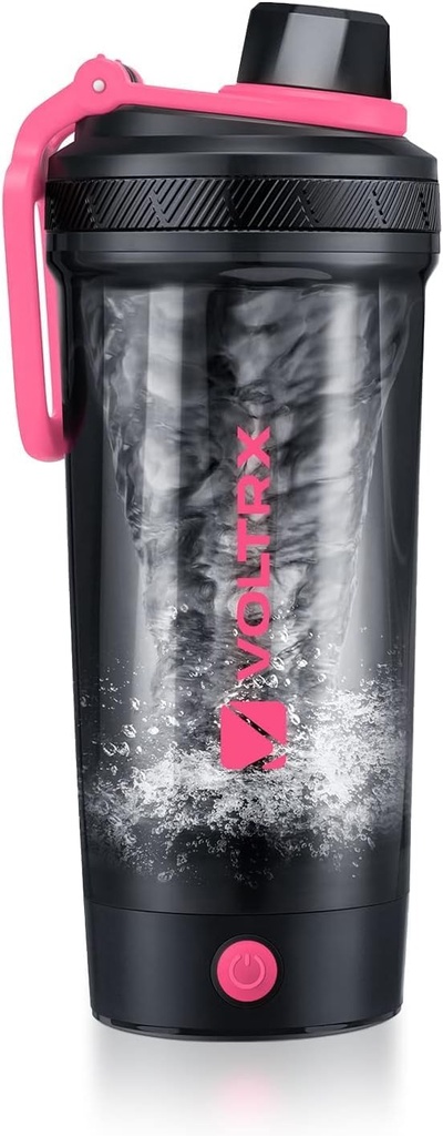 Bouteille de Shaker VOLTRX, Gallium USB C Mélangeur rechargeable de protéines électriques Shake, tasses de Shaker pour les shakes de protéines et de substitut de repas, sans BPA, fait avec Tritan, 24oz