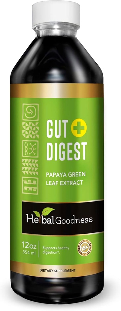 Gut Digest 12oz - Colon Broom, Gut Health Suppléments pour les femmes et les hommes avec probiotiques et enzymes digestives pour la santé digestive pour la santé de Gut, foie Detox - 1 bouteille