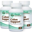 Peak Pure & Natural Colon Support - Colon Cleanse and Detox Supplement for Digestive Health - Gut Health Support with Inulin and Senna Leaf Extracts - with Fibre, Prébiotiques et Probiotiques - 3 Pack