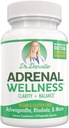 Adrenal Wellness Ashwagandha & More - Esprit biologique, soutien corporel par Dr Danielle, 120 capsules