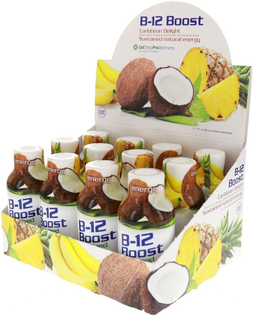1ère étape Fitness haute performance B-12 Boost, bouteilles 12-2oz