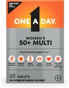 Multivitamine d'une journée pour les femmes 50 et plus comprimés, multivitamines de femmes 50 plus avec les vitamines D, C, E, Zinc et Biotine, Vitamines quotidiennes pour les femmes 50+, 65 Ct