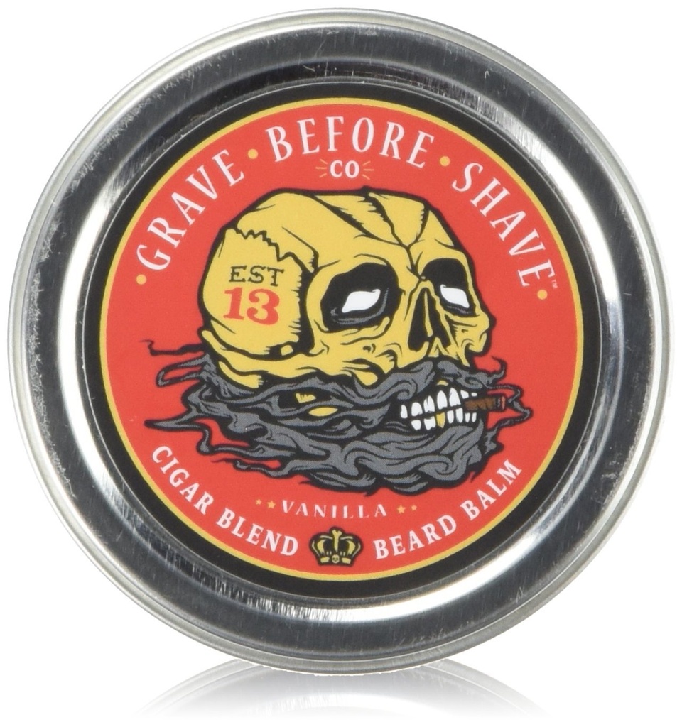 Grave avant ShaveTM Baume à barbe de mélange de cigares (2 oz.)