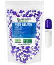 XPRS Nutra Taille 3 Capsules vides - 1000 Compte Capsules de gélatine vides - Pills Bricolage Capsule Remplissage - Pure Pilule de Gel de Pilule pour Do-It-Youlf Vitamines et Suppléments (Purple/White)
