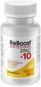 MediNatura ReBoost Zinc +10 MAX Cold & Flu Symptom Relief Fast-Acting, Non-Drowsy Natural Apaisant Aides homéopathiques pour soulager le malaise corporel entier, la toux, la fatigue, la congestion - Citron - 60 comprimés