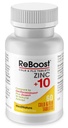 MediNatura ReBoost Zinc +10 MAX Cold & Flu Symptom Relief Fast-Acting, Non-Drowsy Natural Apaisant Aides homéopathiques pour soulager le malaise corporel entier, la toux, la fatigue, la congestion - Citron - 60 comprimés