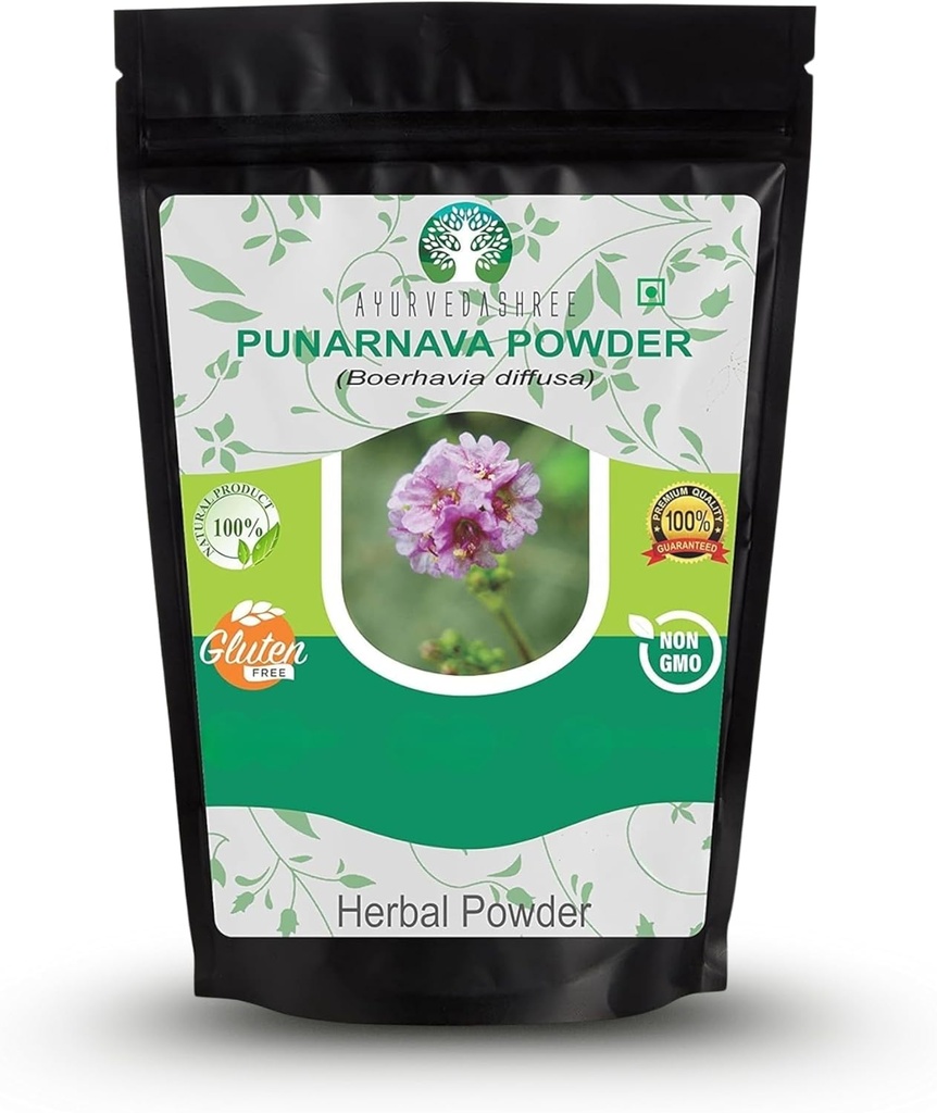 Poudre de Punarnava 200 Gm I Boerhavia diffusa I Supporte la gestion du poids, le rein, le foie et plus I Non OGM I Vegan I Sans gluten