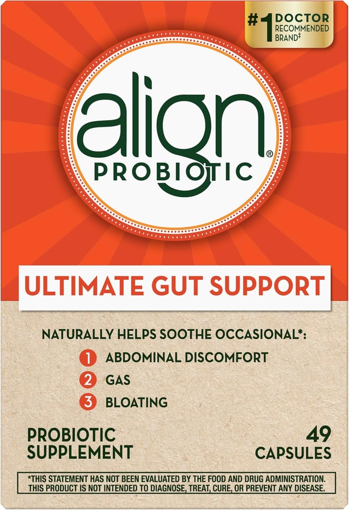 Align Probiotique Supplément Capsule 49 nombre (paquetage mai Vary)