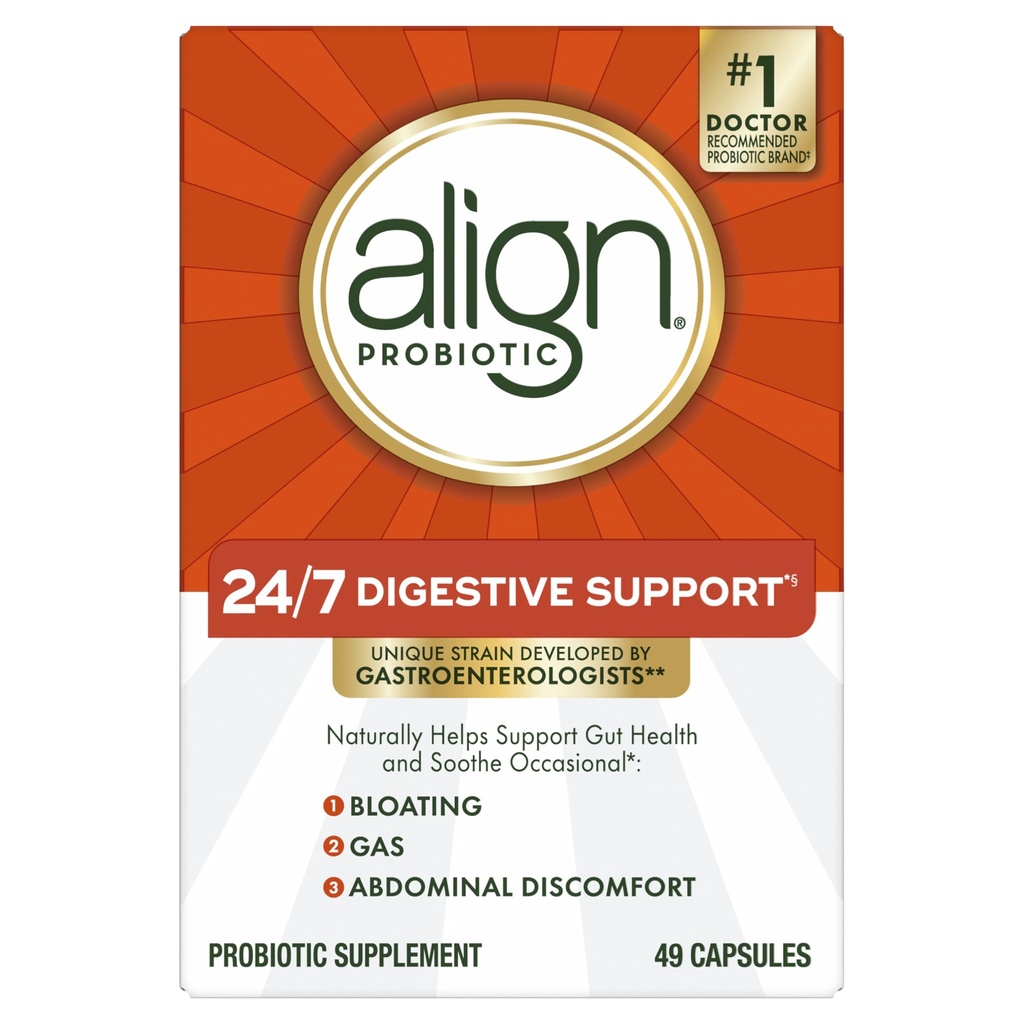 Align Probiotique Supplément Capsule 49 nombre (paquetage mai Vary)