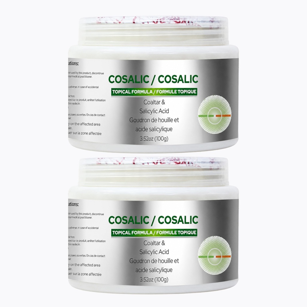 SALVE Psoriasis Charbon Tar acide salicylique 100gm(paquet de 2)