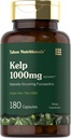 Tahoe Nutritionals Capsules de supplément Kelp $ 1000mg $ 180 Count $ Non-OGM & Extrait sans gluten