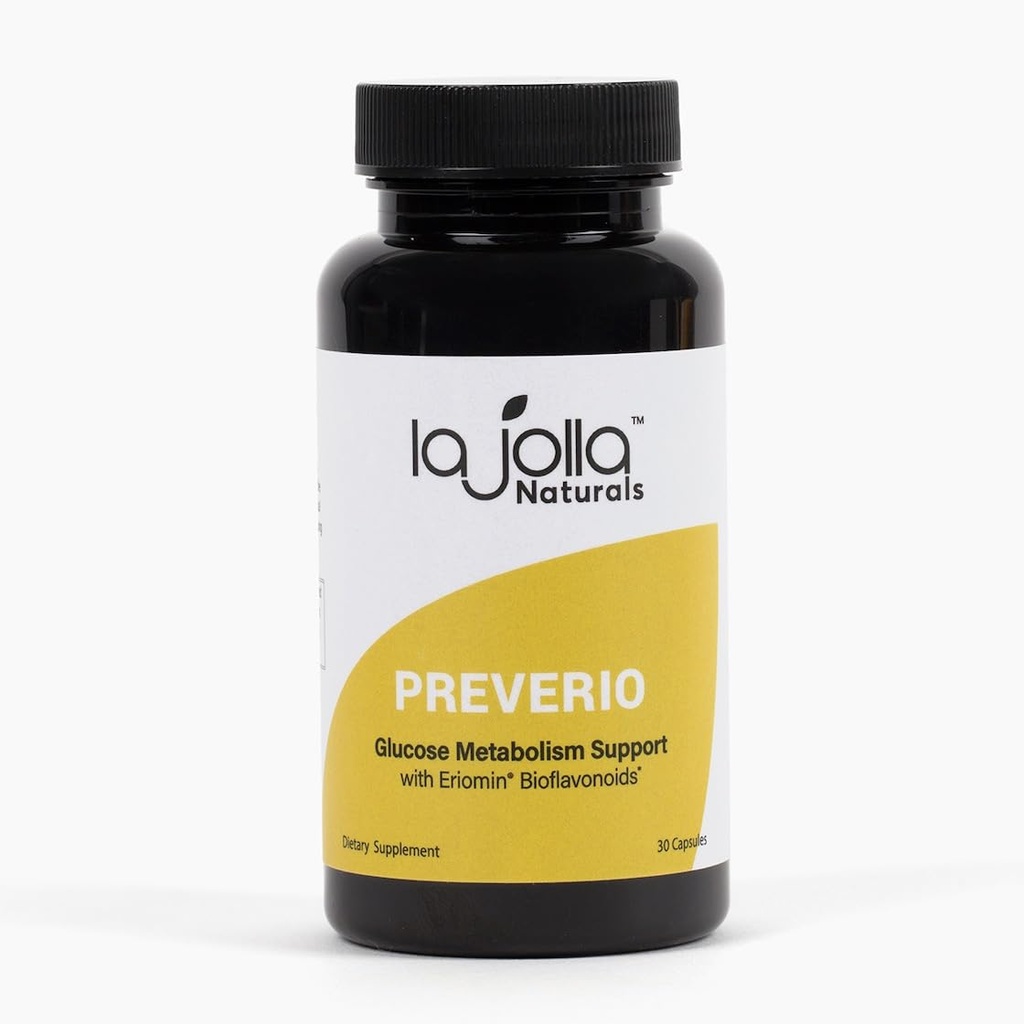 PreverioTM - Supplément Eriomin Lemon Flavonoïdes et Citrus Bioflavonoïdes (Gélules une fois par jour, 30 jours d'approvisionnement)