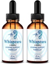 (2 Pack) Whispeara Drops - Whispeara officiel pour soutenir l'ouïe, le focus et la performance en bonne santé, toute la formule de soutien auditif Whispeara naturel, examen Premium Whispeara Gotas (60 portions)
