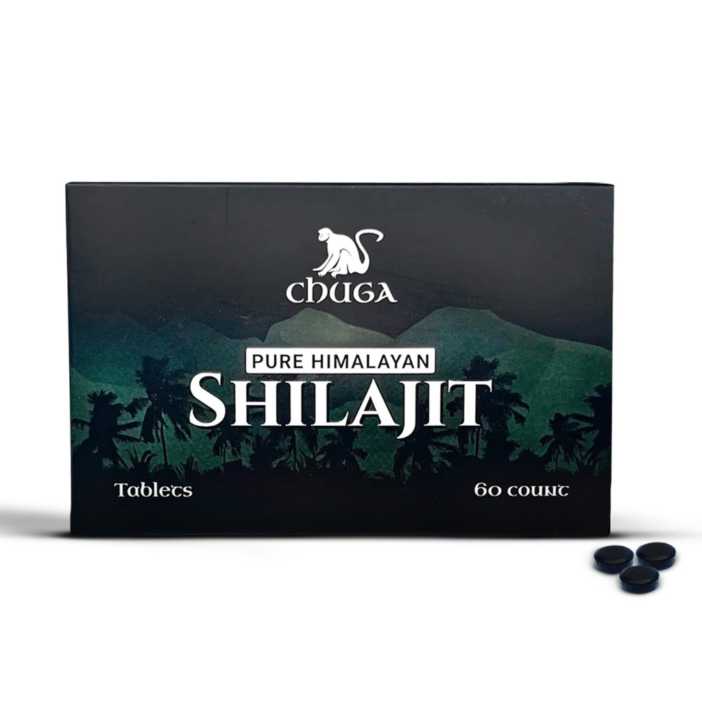 Chuga Pure Himalayan Shilajit Comprimés pour les hommes et les femmes