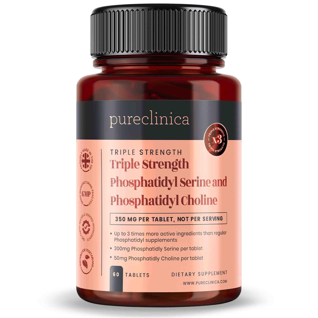 purclinica Triple Strength Phosphatydyl Sérine et Phosphatidyl Choline x 60 comprimés