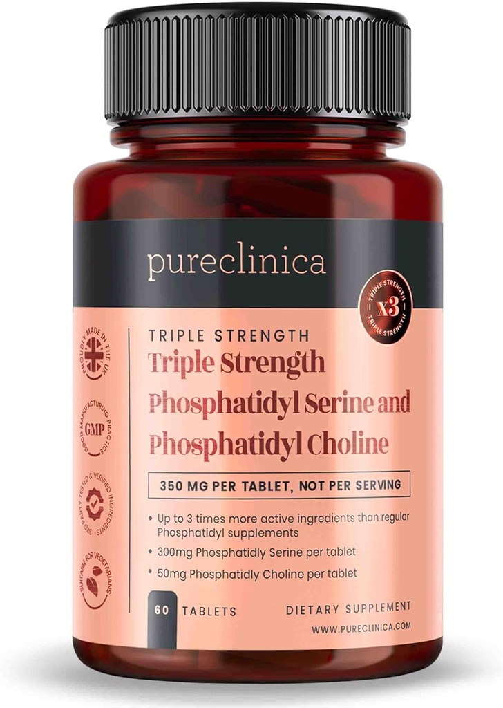 purclinica Triple Strength Phosphatydyl Sérine et Phosphatidyl Choline x 60 comprimés