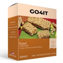 GO4IT Barre de remplacement des repas de santé, barre de nutrition à haute teneur en protéines, fibre haute, basses calories, KETO amical, en cours de route, barre alimentaire de perte de poids, 7/Box - (Peanut)