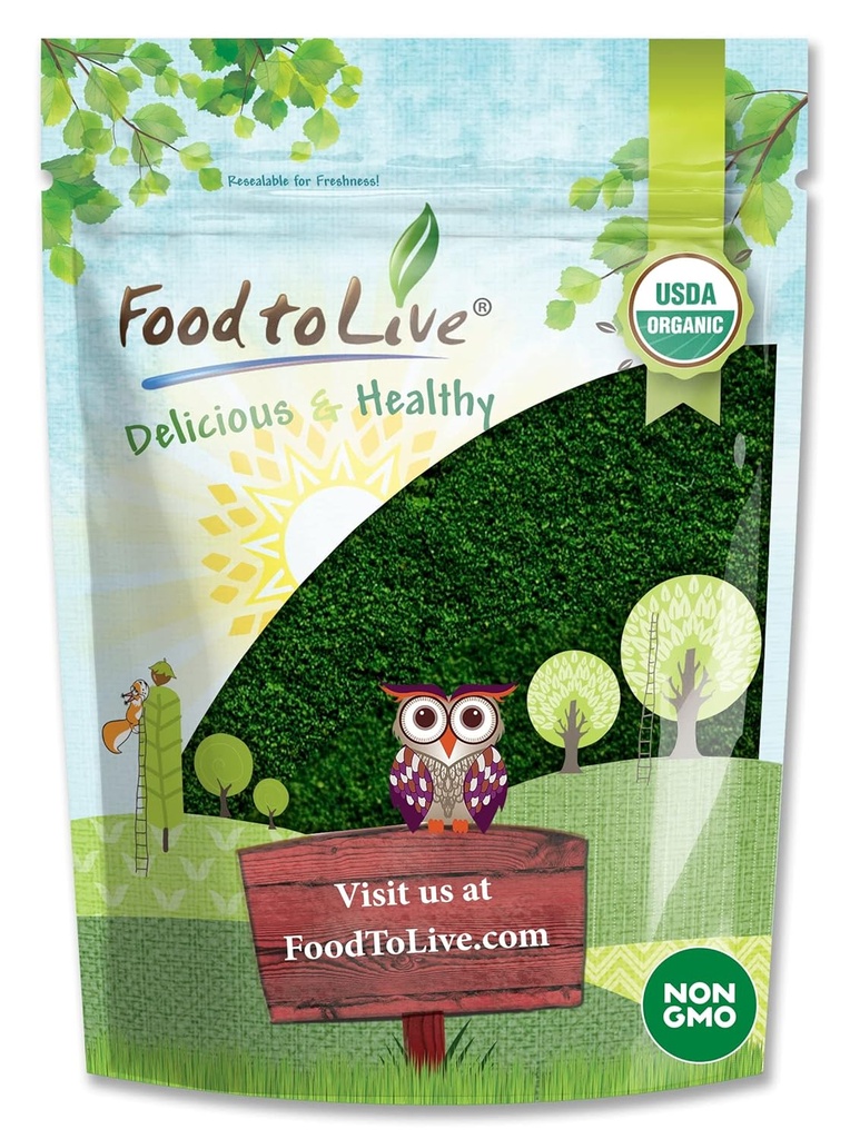 Mélange de poudre d'algues biologiques, 4 livres – spiruline et chlorella 50/50 mélange, non-OGM, riche en chlorophylle, brut, pur, végétalien superfood, en vrac, idéal pour les smoothies, bonne source de protéines