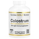California Gold Nutrition Colostrum Concentrated Bovine Pre-Milk Supplément avec Immunoglobulines - Immune Support - Sans gluten, sans OGM, sans antibiotiques - 240 Capsules de Veggie