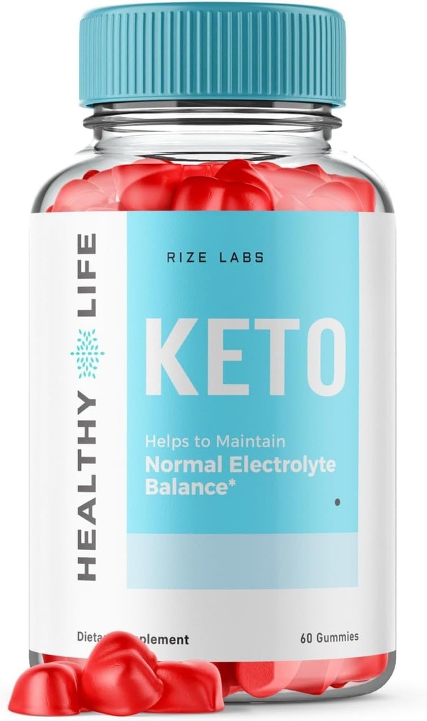 rize labs - Healthy Life Keto ACV Gummies - Advanced Weight Loss - Slimming Belly Fat Diet - Helps to Maintain Normal Electrolyte Balance (60 Gummies)
