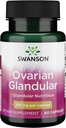Swanson Ovarian Glandular Supplément - Glandular Health and Balance Support pour femmes - Tissu Bovin Premium - 60 Capsules, 250mg Chaque