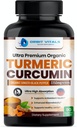 Curcumine curcumine avec poivre noir et gingembre 2250mg - Supplément curcuma ultra-potent avec 95% Curcuminoides et BioPerine pour le soutien articulaire, Biodisponibilité améliorée, santé immunitaire - 90 Capsules Vegan