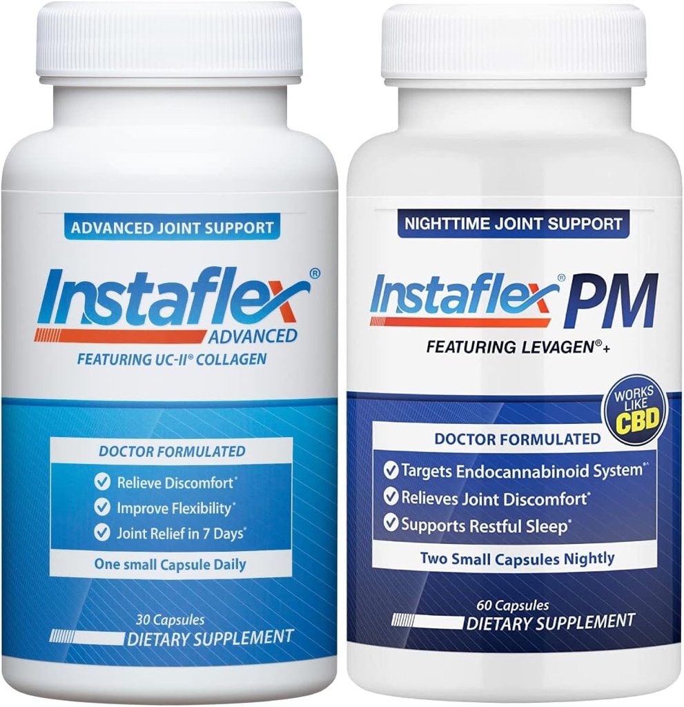 Instaflex Advanced Joint Support et PM Nighttime Joint & Sleep Support