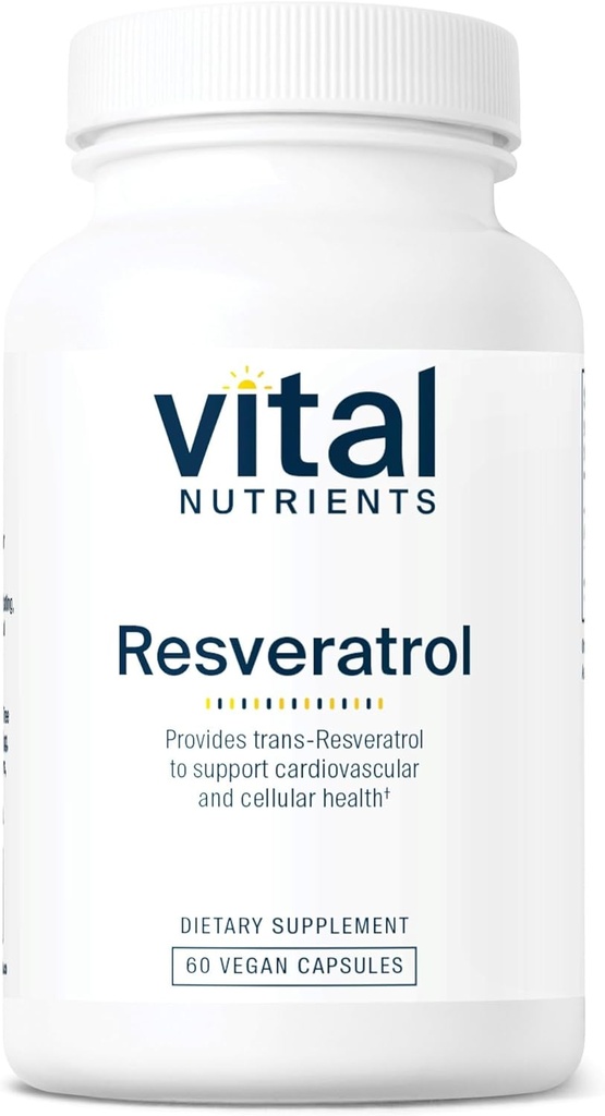Résvératrol d'éléments nutritifs vitaux Résvératrol d'ultra-haute puissance Antioxydant d'ultra-puissance Résvératrol trans pour le soutien de la santé cardiovasculaire et cellulaire*