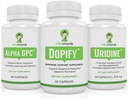 Supplément de soutien à la dopamine associé à Alpha GPC et Uridine - Neuro Boost Duo