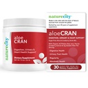 NatureCity AloeCran - Pure Aloe Vera Blend avec supplément de poudre de canneberge - Mélange de fibre de sucre pour la santé digestive et urinaire - Gut & Metabolic Health Support - 30 jours d'approvisionnement