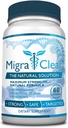 All Natural Migraine Support - Magnésium, Ginkgo Biloba, Ginger, White Willow, Feverfew - 60 Capsules - 1 Bouteille