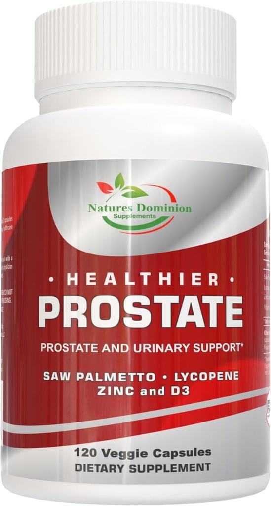 Saw Palmetto pour hommes, Lycopène, Zinc, Vitamine D3. Suppléments de prostate pour hommes, Contrôle de la vésicule. Supplément Saw Palmetto pour hommes. Soutien prostate avec Lycopene
