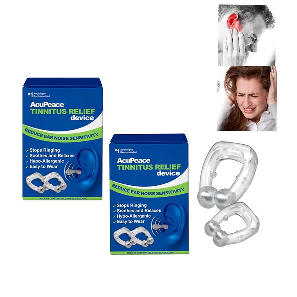 Relief d'oreille générique, Relief d'oreille, Relief d'oreille, Relief d'acouphène pour les oreilles qui sonnent (2 paires)