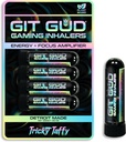 GIT GUD Energy Stick (4 Pack) Amplificateur de foyer concurrentiel, arôme de menthe rafraîchissant, usage quotidien, jetable portable, Taffy tricky (monnaie taffirante)