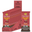EatToHeal Cherry Real Food Bar - Organic Vegan Healthy Gluten sans barres protéinées - Bar de remplacement de repas à faible teneur en sucre, non OGM, jamais cuit au four, base végétale - conçu pour profiter, pas assis sur des étagères