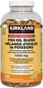 Costco Companies Inc. Kirkland Signature 100% mélange d'huile de poisson sauvage avec l'huile de saumon de l'Alaska, 1000mg, 400 Softgels