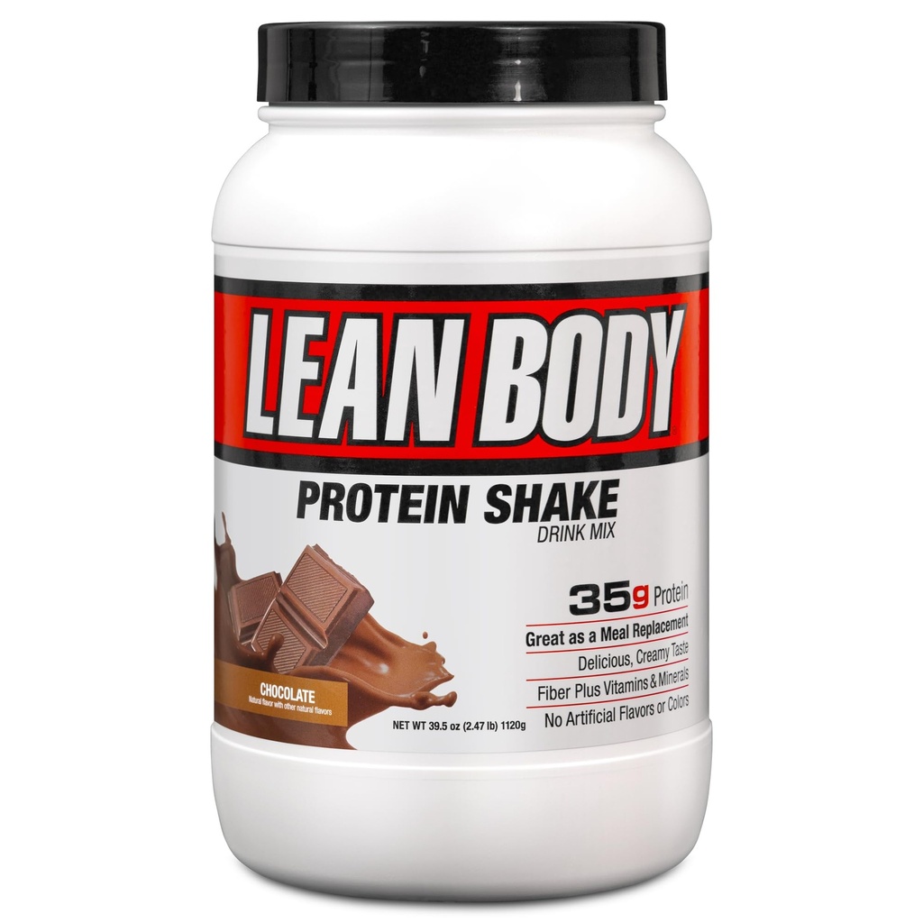 Labrada Nutrition Lean corps Hi-Protein substitut de repas Shake, chocolat, 2,47 livre Tub (paquet de 1)