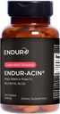 ENDUR-ACIN Niacine, supplément santé cardiaque et équilibre du cholestérol, libération prolongée pour absorption optimale, sans gluten, 500mg (200 comprimés)