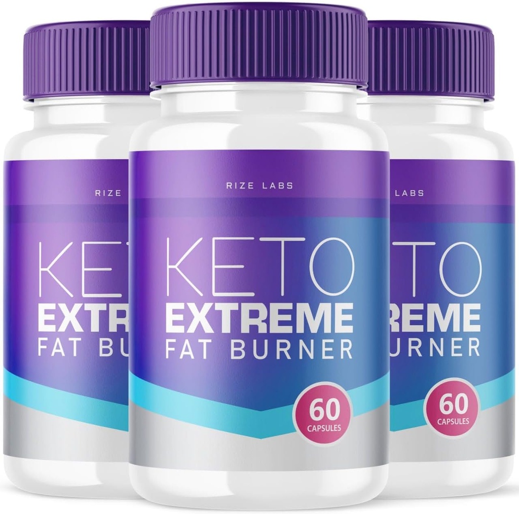 ize labs Keto Extreme Capsules, Keto Extreme Fat Burner Supplement, Keto Extreme pour la santé corporelle totale, Keto Extreme Maximum Strength Formula (180 capsules) (Pack de 3)